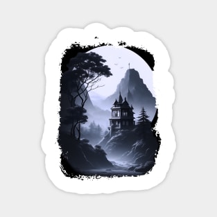 The Lonely Castle - AI Art Magnet