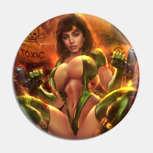 Toxic Orchid Pin