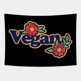 Retro Vegan Tapestry