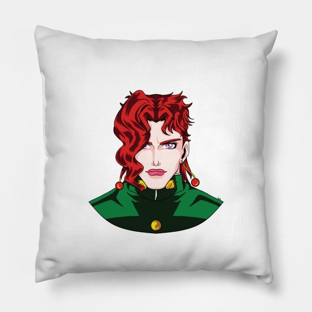 Kakyoin Green Anime Fan art Pillow by Branigan