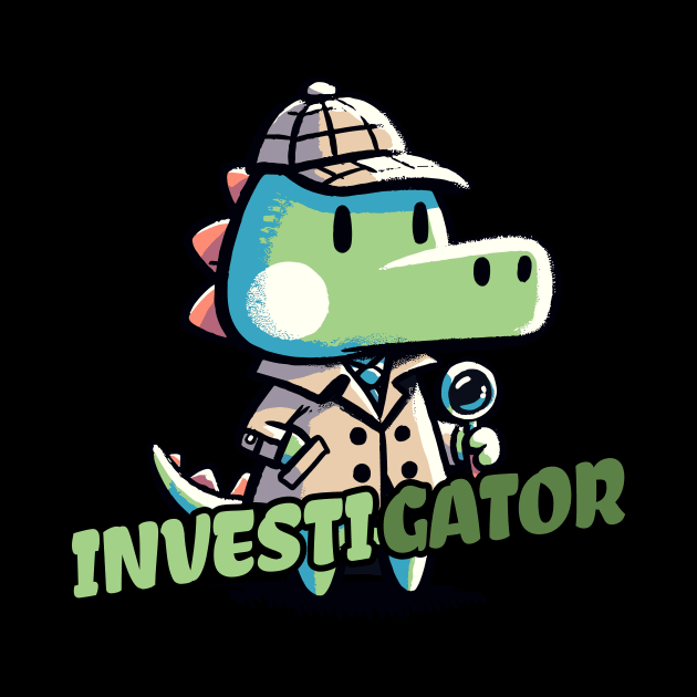 Investigator Aligator Detective by DoodleDashDesigns