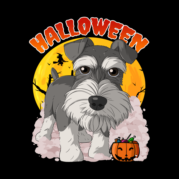 Miniature Schnauzer Halloween by Noseking