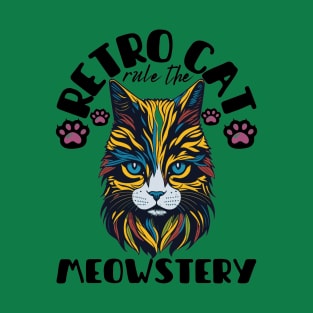 Retro cat rule the meowstery T-Shirt