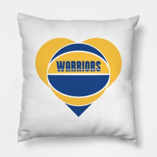 Heart Shaped Golden State Warriors Basketball Pillow