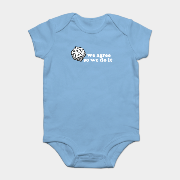 We Agree In D D Drunks And Dragons Baby Kurzarmbody Teepublic De