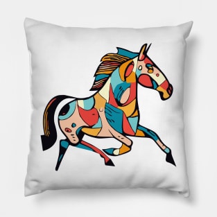 Colorful horse - horse lover design, horse gift Pillow