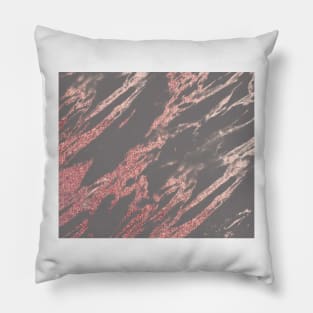 Charcoal rose gold Pillow