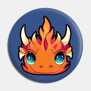 Fire Dragon Cartoon Anime Pin