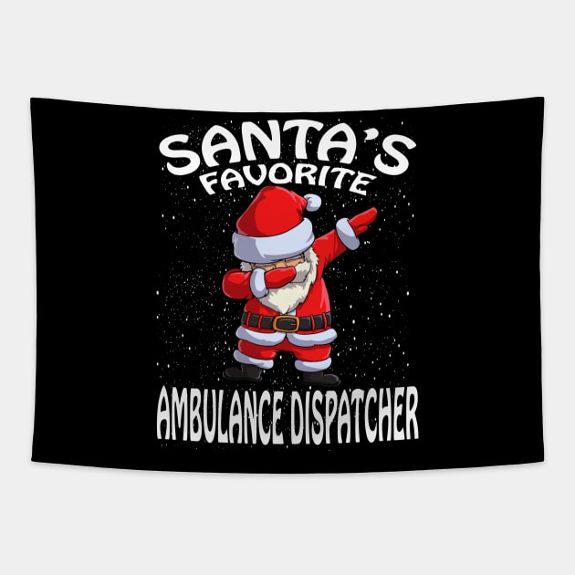 Santas Favorite Ambulance Dispatcher Christmas Tapestry by intelus