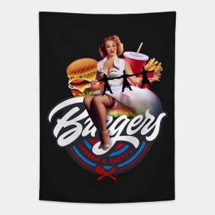 National Hamburger day Tapestry