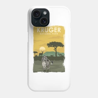 Kruger National Park Travel Poster South Africa Phone Case