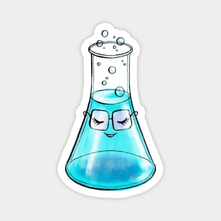 Cute Chemistry Flask Science Art Magnet