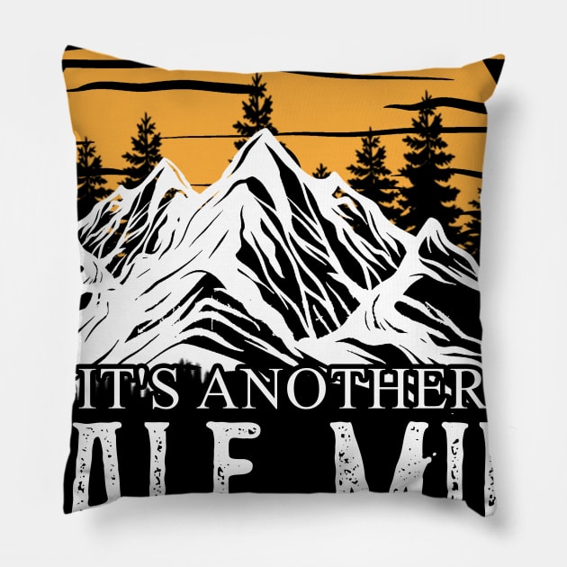 Retro It's Another Half Mile Or So Shirt Pillow by ROMANSAVINRST