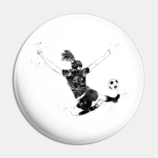 Soccer Player Girl Pin