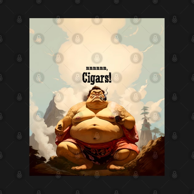 Puff Sumo: mmmmm, I Love Cigars on a Dark Background by Puff Sumo