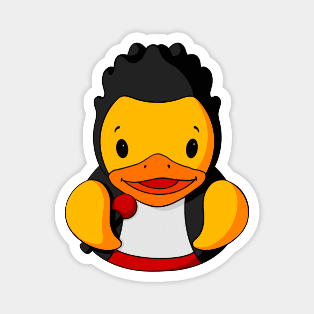 Rock Band Singer Rubber Duck Rubber Duckie Magnet TeePublic