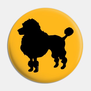 black poodle art Pin