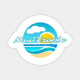 Beach Glass Logo - white Magnet