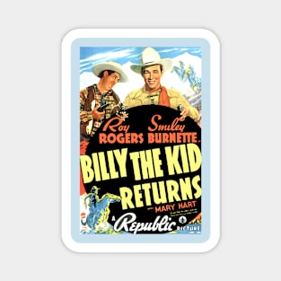 Classic Western Movie Poster - Billy the Kid Returns Magnet
