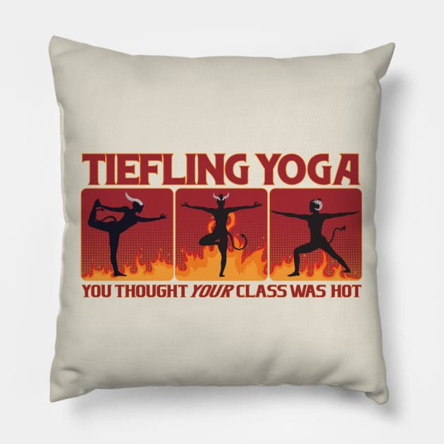 Tiefling Yoga Pillow by KennefRiggles