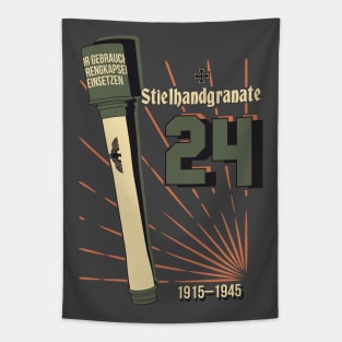 M 24 German hand grenade Tapestry