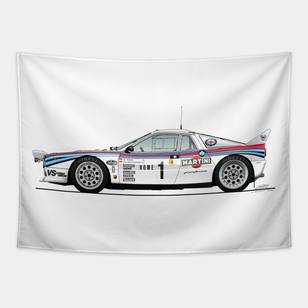 Röhrl / Geistdörfer - Monte-Carlo 1983 Tapestry by Vanillah