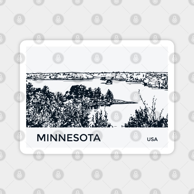 Minnesota USA Magnet by Lakeric