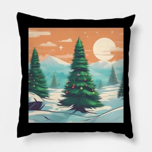 Ykomow Christmas Trees Womens Holiday Pine Tree Xmas Graphic Tees Christmas Family Pillow