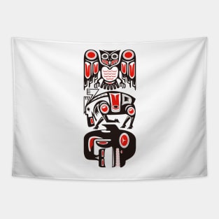 Haida tribal three animals Tapestry