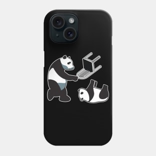 Funny Panda Wrestling Phone Case