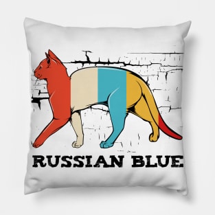 Russian Blue Cat Pillow