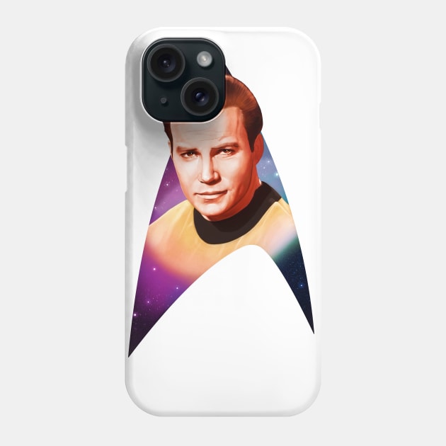 Captain Kirk Phone Case by TomWalkerArt