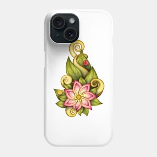 Beautiful Abstract Colored Floral Composition Phone Case