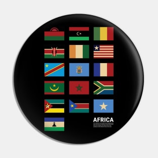 Africa Country Flags Set Pin