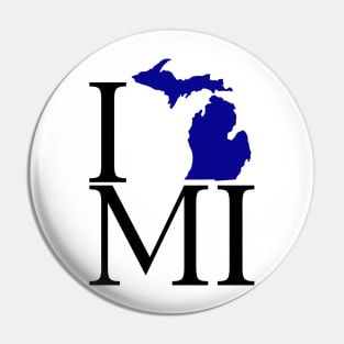 I Love Michigan - Blue Pin