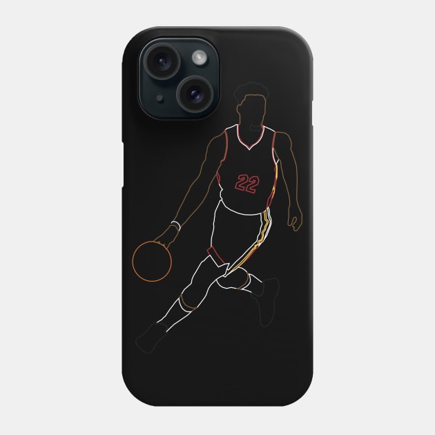 Jimmy Butler Heat Neon Phone Case by xRatTrapTeesx