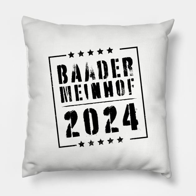 Baader-Meinhof 2024 Pillow by Rabassa