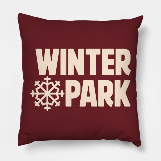 Winter Park Vintage Pillow by please no