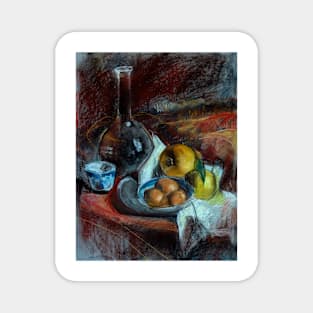 Impressionist Pastel Still Life Magnet