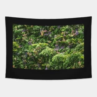 Seamless Jungle Plants Texture Patterns VI Tapestry