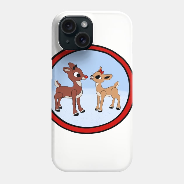 Rudolph The Red-Nosed Reindeer & Clarice Phone Case by jackmanion