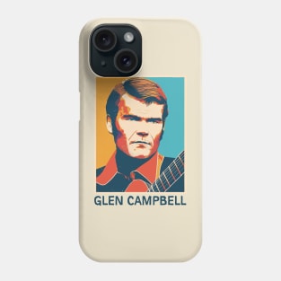 Glen Campbell •• Retro Illustration Phone Case