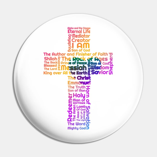 Names of Jesus Cross Pin by AlondraHanley