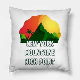 New York Mountains High Point Pillow