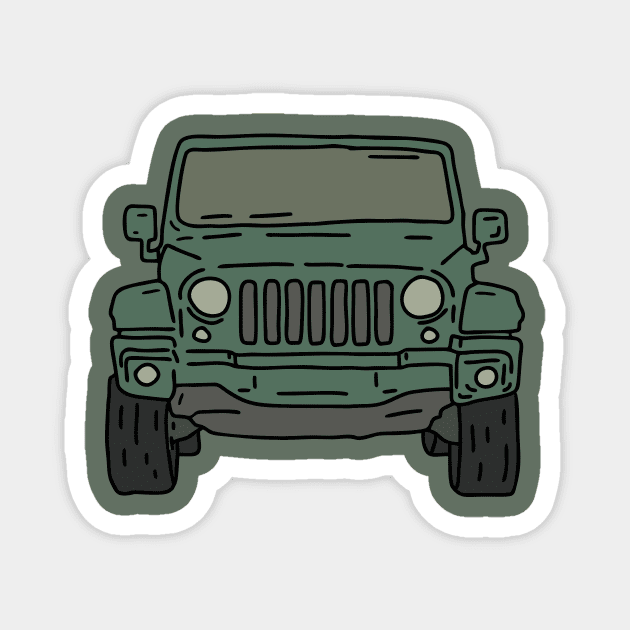 offroad car Magnet by fokaction