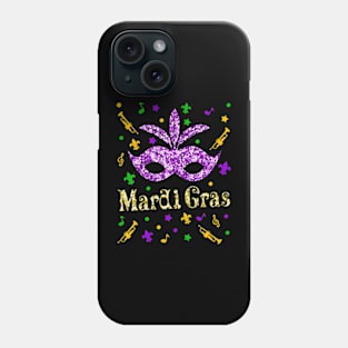 Mardi Gras 2020 Womens Girls Mask Beads New Orleans Party Phone Case