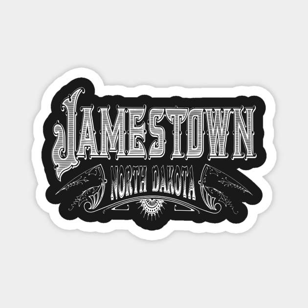 Vintage Jamestown, ND Magnet by DonDota