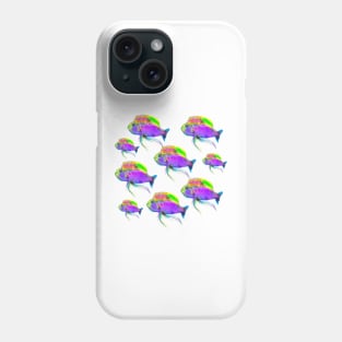 Colorful Fish Pattern Phone Case