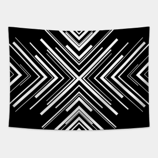 Arrows in Black and White Tapestry