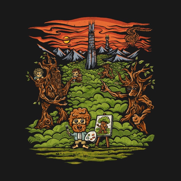 Not So Happy Little Trees by kg07_shirts